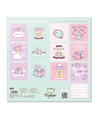 Pusheen - kalendarz ścienny 2026