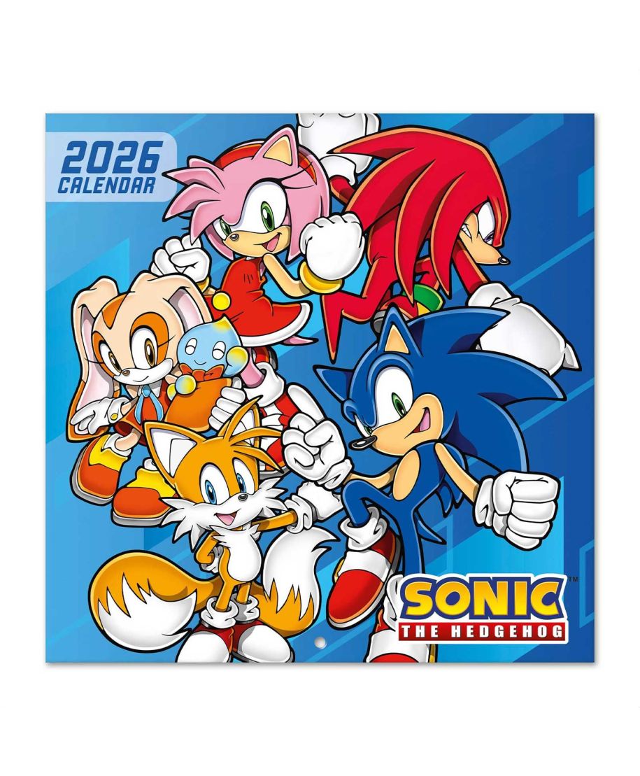 Jeż Sonic - kalendarz ścienny 2026