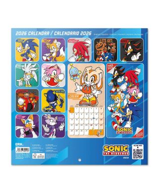 Jeż Sonic - kalendarz ścienny 2026