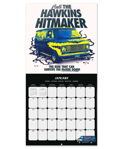 Stranger Things 5 - kalendarz ścienny 2026