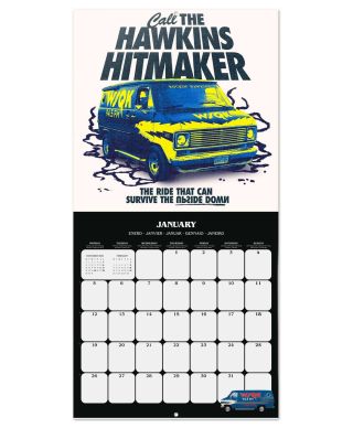 Stranger Things 5 - kalendarz ścienny 2026