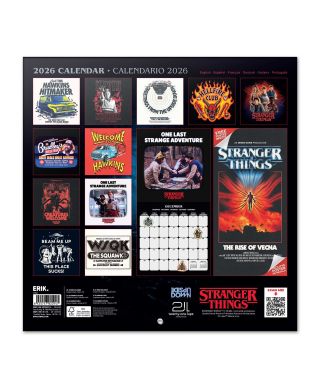 Stranger Things 5 - kalendarz ścienny 2026