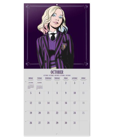 Wednesday - kalendarz ścienny 2026