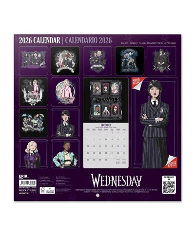 Wednesday - kalendarz ścienny 2026