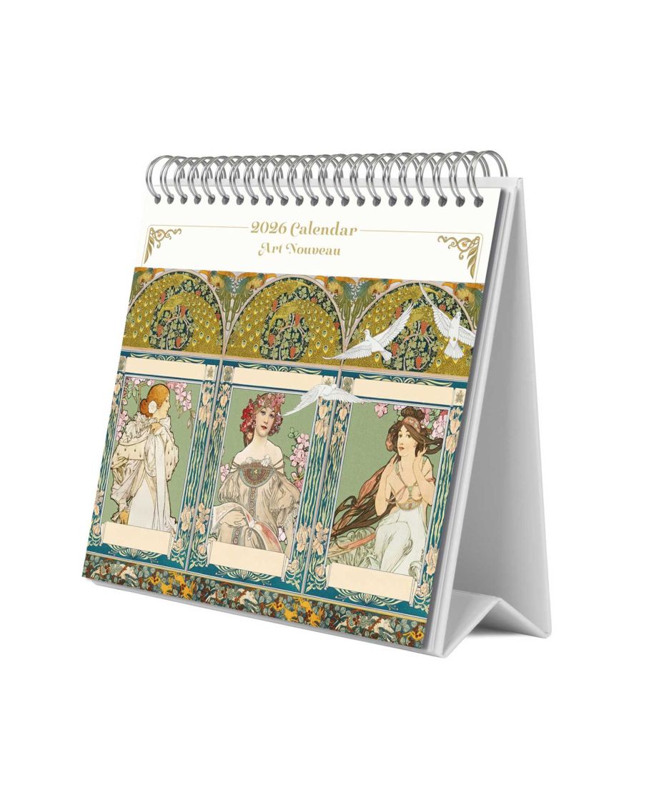 Art Nouveau - biurkowy kalendarz 2026