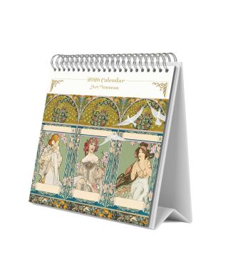 Art Nouveau - biurkowy kalendarz 2026