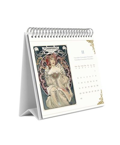 Art Nouveau - biurkowy kalendarz 2026