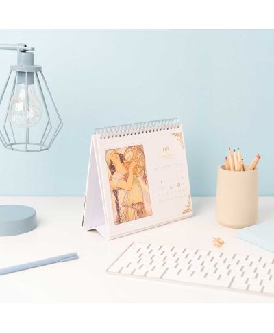 Art Nouveau - biurkowy kalendarz 2026