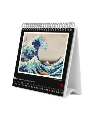 Hokusai - biurkowy kalendarz 2026