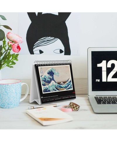 Hokusai - biurkowy kalendarz 2026