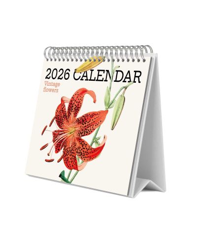 Kwiaty - biurkowy kalendarz 2026