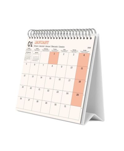 Kwiaty - biurkowy kalendarz 2026