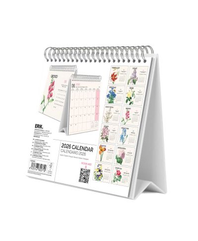 Kwiaty - biurkowy kalendarz 2026