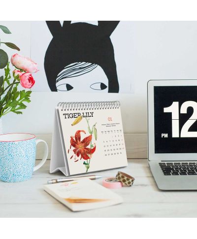 Kwiaty - biurkowy kalendarz 2026