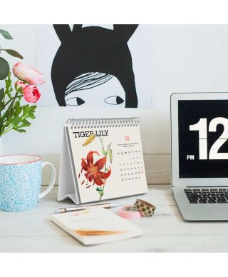 Kwiaty - biurkowy kalendarz 2026