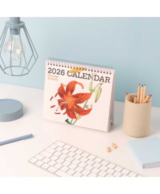 Kwiaty - biurkowy kalendarz 2026