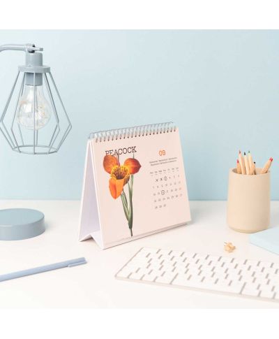 Kwiaty - biurkowy kalendarz 2026