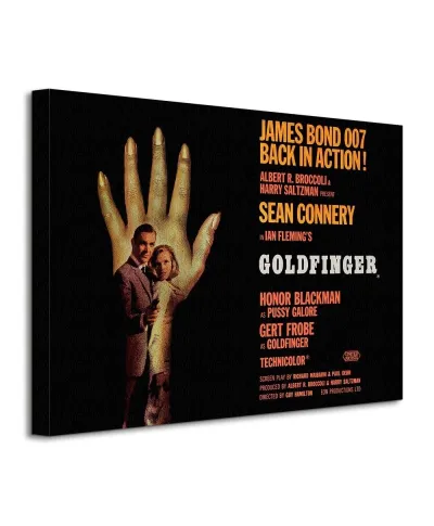 James Bond (Goldfinger - Hand) - Obraz na płótnie