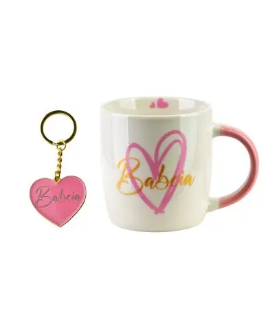 BABCIA Kubek z brelokiem 350ml 8,5x12x9cm