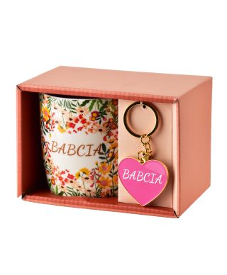 BABCIA Kubek z brelokiem 350ml 8,5x12x9cm