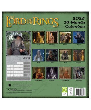 Lord Of The Rings - kalendarz 2026