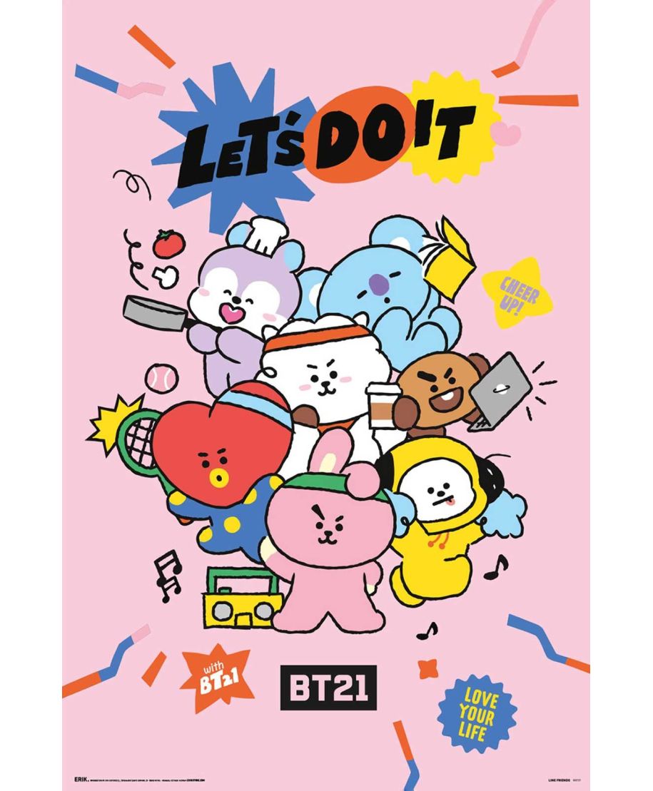 BT21 Lets Do It - plakat