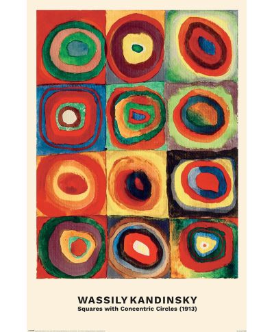 Kandinsky Concentric Circles - plakat