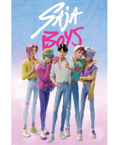 K-Pop Demon Hunters Saja Boys - plakat