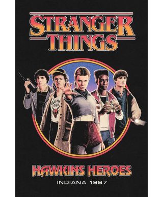 Stranger Things Hawkins Heroes - plakat