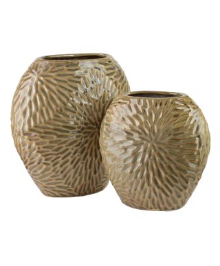 YARINE Wazon 25x12x26cm beż