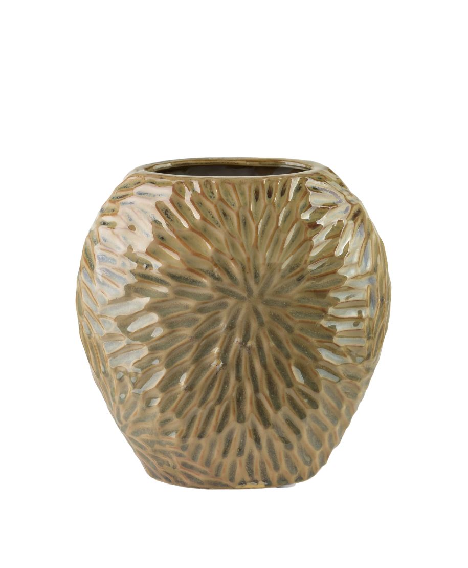 YARINE Wazon 20x10x20cm beż