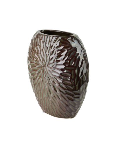 YARINE Wazon 20x10x20cm fiolet+zielony