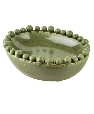 YARINE BALL Naczynie dekoracyjne owalne22x17x8cm kulki