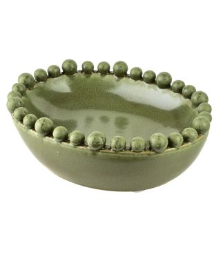 YARINE BALL Naczynie dekoracyjne owalne22x17x8cm kulki