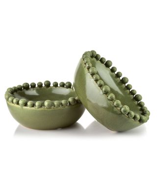 YARINE BALL Naczynie dekoracyjne owalne22x17x8cm kulki