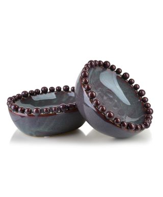 YARINE BALL Naczynie dekoracyjne owalne22x17x8cm kulki