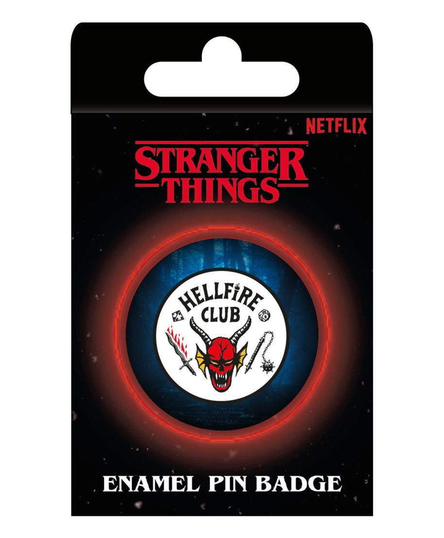 Stranger Things Hellfire - przypinka