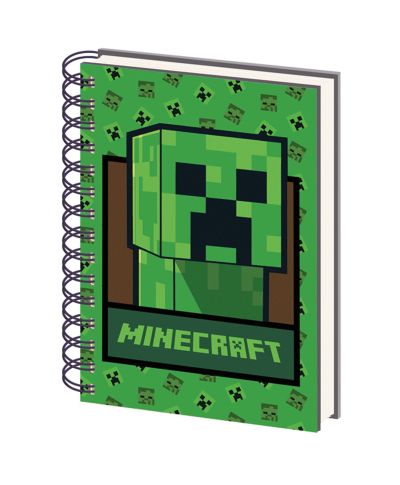 Minecraft Creeper - notes A5 kołozeszyt z okładką 3D