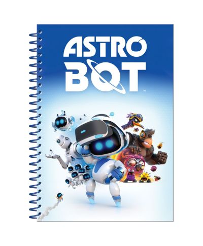Astro Bot - notes A5 kołozeszyt z naklejkami
