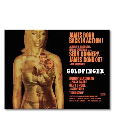 James Bond (Goldfinger - Projection) - Obraz na płótnie