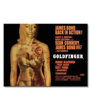 James Bond (Goldfinger - Projection) - Obraz na płótnie