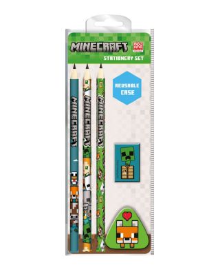 Minecraft Chibi Fox - przybory szkolne