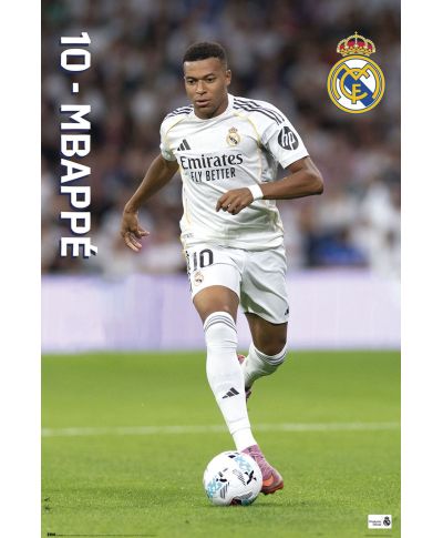 Real Madryt 2025/2026 Mbappe - plakat