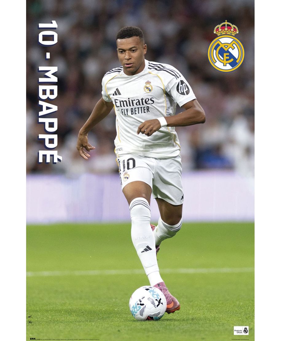 Real Madryt 2025/2026 Mbappe - plakat