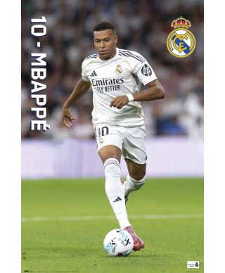 Real Madryt 2025/2026 Mbappe - plakat
