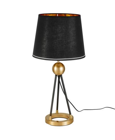 LAMPA NOCNA CZARNO-ZŁOTA BELFORTE