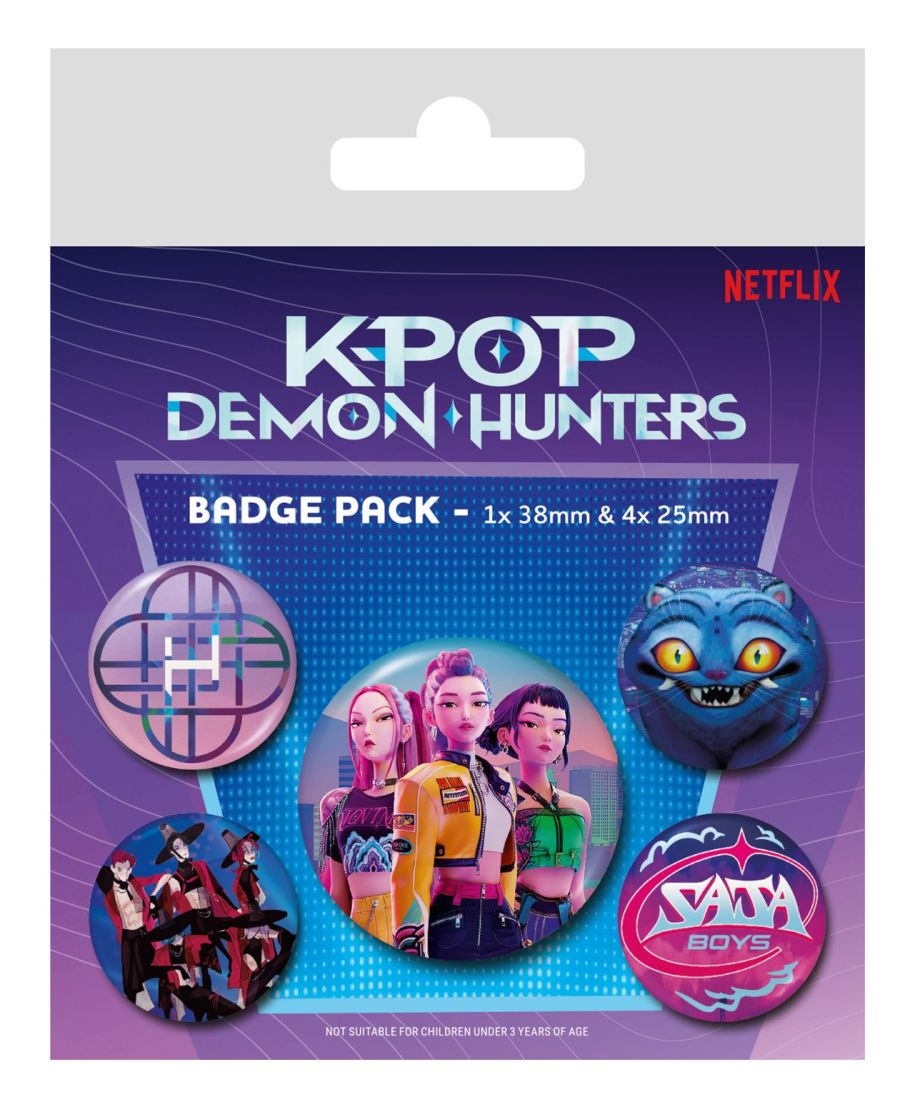 K-Pop Demon Hunters - przypinki