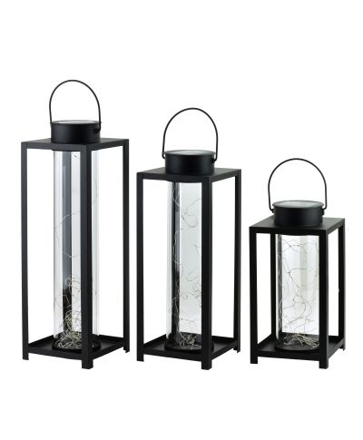 SOKKE Latarnia solarna 15x15x30 cm