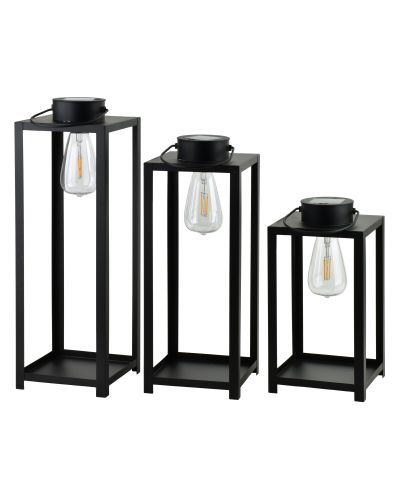 SOKKE Latarnia solarna 15x15x47 cm