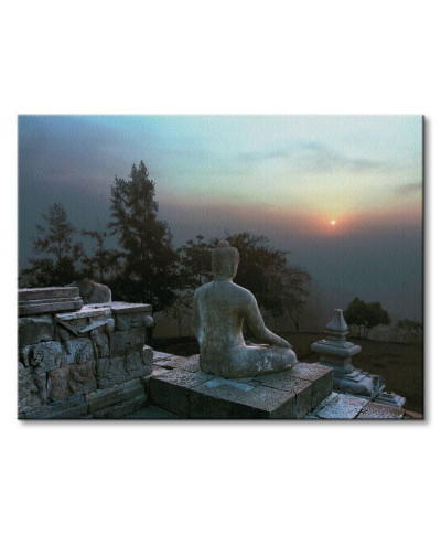 Buddha At Sunset - Obraz na płótnie